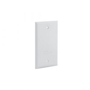 Hubbell White Blnk 1 Gang W/P Cover 5173-6