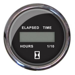 Faria Chesapeake Black Digital Hour Meter - 13715