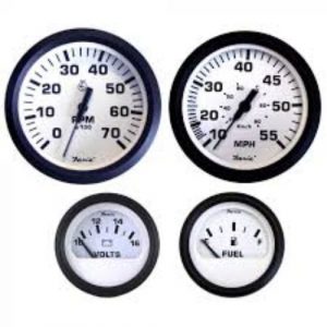 Faria Euro White Outboard 4-Gauge Kit - KT9795