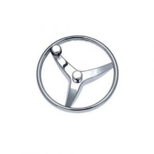 Schmitt Marine SS 13.5in 22Deg Destroyer Steering wheel w/ Knob - 1731321FGK-R