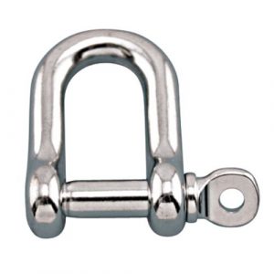 Suncor Marine 1/2in SS Straight D Shackle w/ Screw Pin - S0115-0013