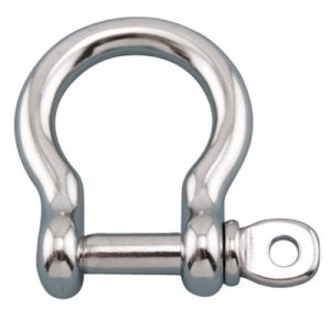 Suncor Marine 1in Bow Shackle w/ Screw Pin - S0116-0025