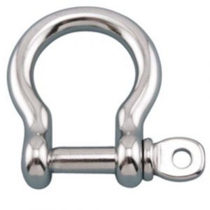 Suncor Marine 3/4in SS Bow Shackle w/ Screw Pin - S0116-0020