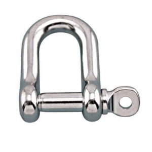 Suncor Marine 5/16in Straight D Shackle w/ Screw Pin - S0115-0008