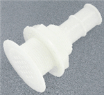 Marine East White 1-1/8 Drain w/Screen, 5-3/8in Length - 6462W