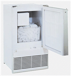U-Line White Flush w/ Cabinet 14in Crescent Ice Maker - UMCR014-WC01A