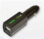 Aries  12V Dual Usb Charger GP-DC2USB-BLK ual USB Charger  - IN BLACK