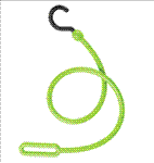 Polyflex Blk Looped End Poly-Cord PC30LEBK-LABEL Boat Hook Straps & Cords 261077