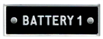 Bernard Engraving Id Plate /Battery 1 IP112