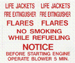 Bernard Engraving Id Label Set - Safety IL-04  Background