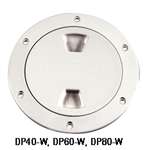 Beckson 8in White Screw Deck Plate DP80-W