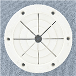 Marine East Large White Grommt Pole Holder 6685W ite