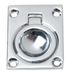 Perko Chrome Plated Zinc Flush Ring Pull, 1-3/4in x 1-3/8in - 0841DP0CHR