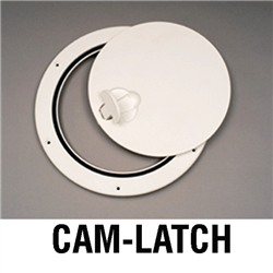 Bomar 4in Wht Screw Deck Plate G800 Boat Deck Hardware 105293