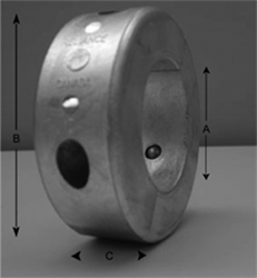 Metal Dist Zincs 1-3/4in Donut Collar Zinc MDC-8  1-3/8″ Zincs and Anodes 101770