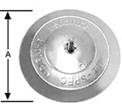 Metal Dist Zincs 5-1/8in Rudder Zinc MDR-5 Zincs and Anodes 101747