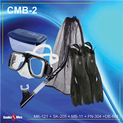 Aqua Wing Blue Medium/Large Mask/ Fins/ Snorkel – BCM-210504-CB-M/L Sale 378513