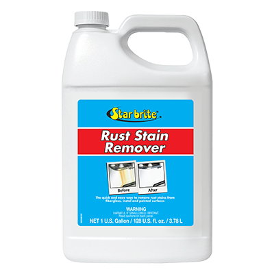 Star Brite Gallon Rust Stain Remover 089200N Safe for use on fiberglass, metal and painted surfaces. Rust Stain & Spot Remover 089200N