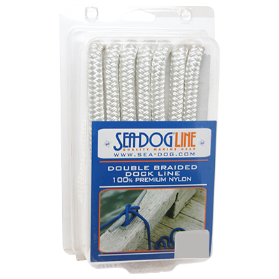 Seadog Dbl Braid Dock Line 1/2X20 Wht 302112020WH-1 Braided Dock Lines 302112020WH-1
