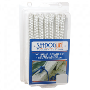 Seadog Dbl Braid Dock Line 1/2X25 Wht 302112025WH-1 Braided Dock Lines 302112025WH-1