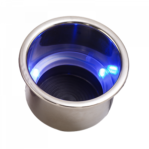 Seadog Stainless Steel Cup Holder W/Blue LED – 588071-1 Boat Drink Holders 588074-1
