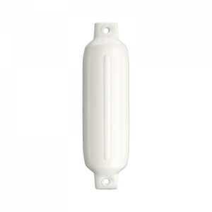 Polyform 4.5 X 15.5in White Fender – G-2WHITE Twin Eye Cylindrical Fenders 260166