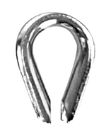 Whitecap 1/4in Ss Thimbles 2/Pk S-4082P Boat Thimbles 109689