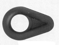 Whitecap 1/2in Black Nylon Thimble 3652BP Boat Thimbles 334801