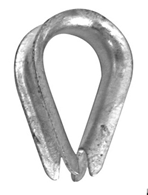 Whitecap 1/2in Galvanized Thimble S-1541P Boat Thimbles 118250