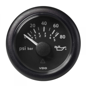 VRT Oil Press 80Psi Blk A2C59514128 Oil Pressure Gauges 622549