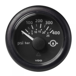VRT Oil Press 400Psi Blk A2C59514145 Oil Pressure Gauges 622550