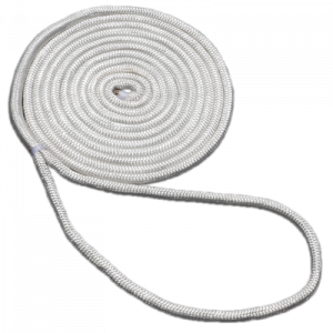 Miami Cordage 3/4 X 50 White Dock Line DLB34508 Braided Dock Lines 275100