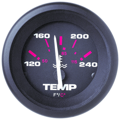 Sierra Water Temp Amega 57904P Dial Range: 120-240°F Water Temperature Gauges 57904P