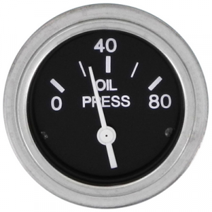 Sierra Oil Pres – H/D Nylon 80180P Dial Range: 0-80 PSI Oil Pressure Gauges 636059