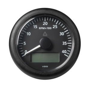 VRT Veratron Viewline Tachometer w/ LCD display, Black – A2C59512391 Tachometers 622539