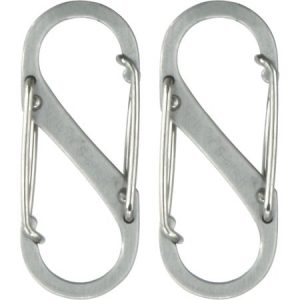 Nite-Ize  #1 Ss S-Biner Hook 2/Pk SB1-2PK-11