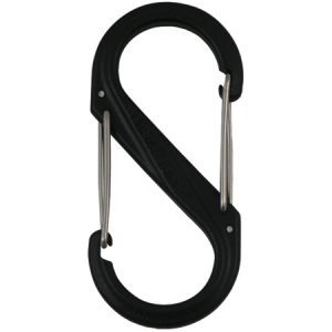Nite-Ize  #2 Blk Plstc S-Biner Hook SBP2-03-01BG