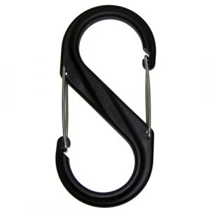 Nite-Ize  #4 Blk Plstc S-Biner Hook SBP4-03-01BG