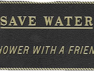 Bernard Engraving Plaque - Save Water FP26