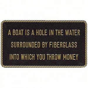 Bernard Engraving Plaque /Hole in Water FP54