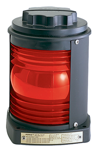 Perko Black Polymer Red Side Light, Up to 50 Meter Boats - 1127RA0BLK