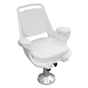 Wise 8WD1007-7-710 Captains Chair & Cushions Adjustable Pedestal & Seat Spider Mount