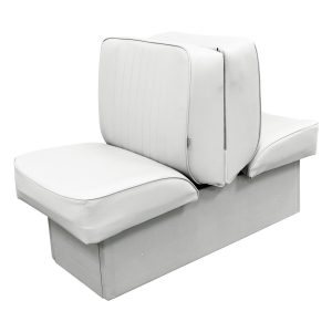 Wise 8WD707P-1 Deluxe Series Back-to-Back Lounge Seat | White