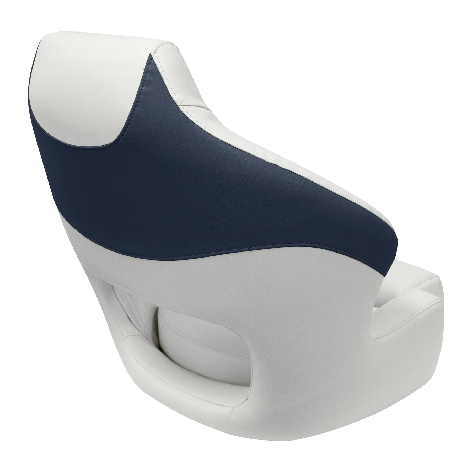 Wise BM3338 Premier Pontoon XL Bucket Seat w/ Flip Up Bolster | Color — Platinum • Spectra Navy • Cobalt - Image 4