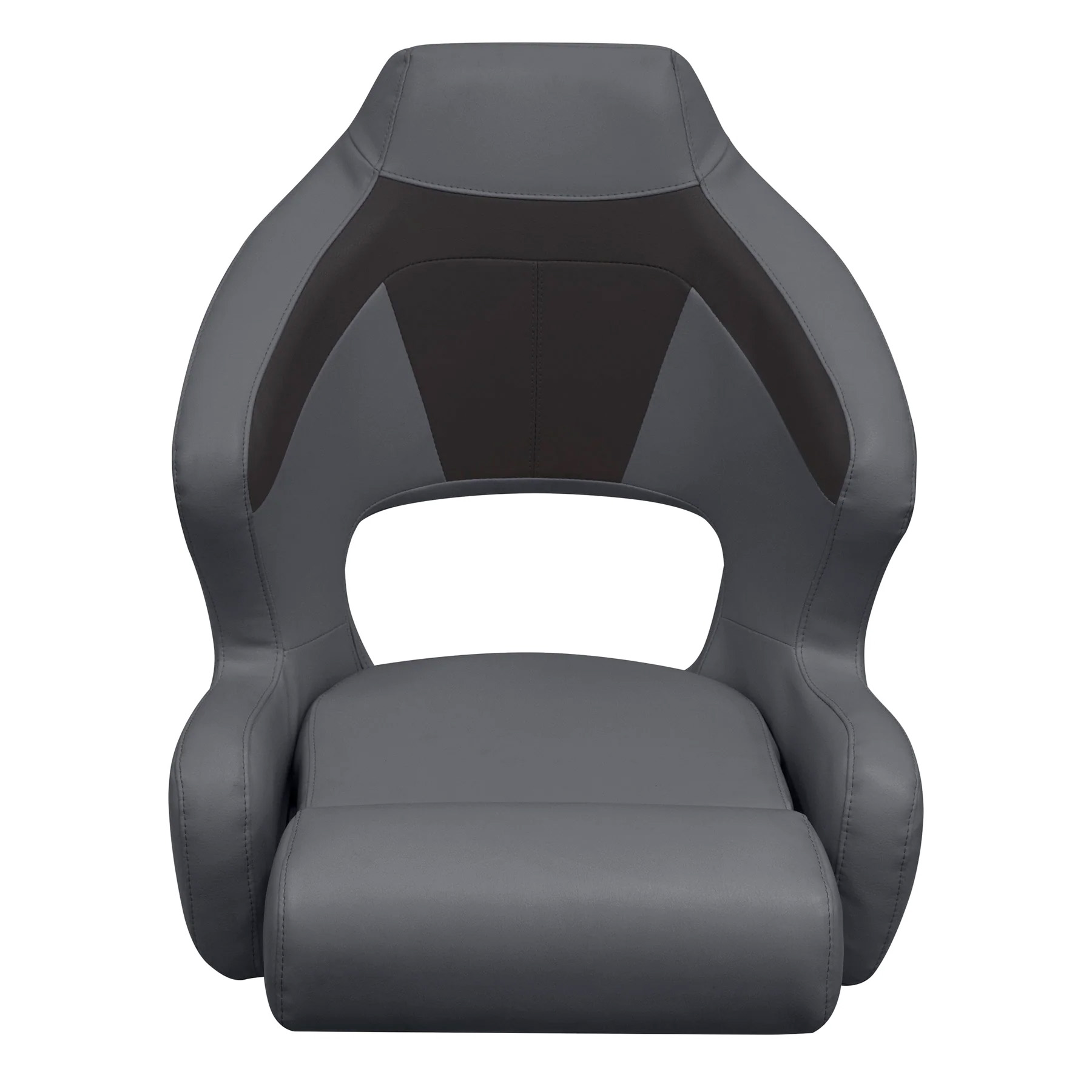 Wise BM3338 Premier Pontoon XL Bucket Seat w/ Flip Up Bolster | Color — Slate • Dark Neutral - Image 4