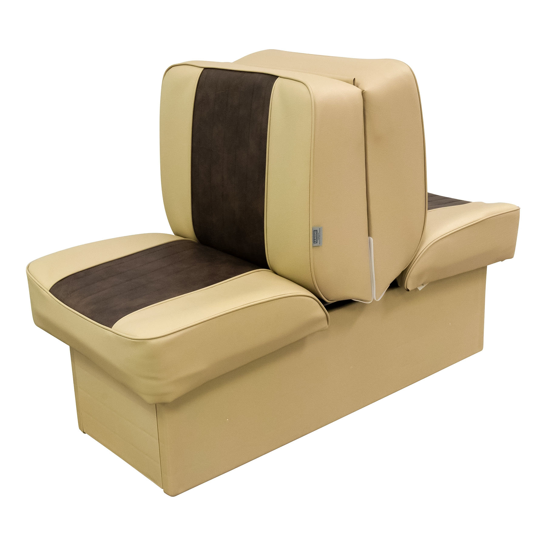 Wise 8WD707P-1 Deluxe Series Back to Back Lounge Seat Sand • Brown