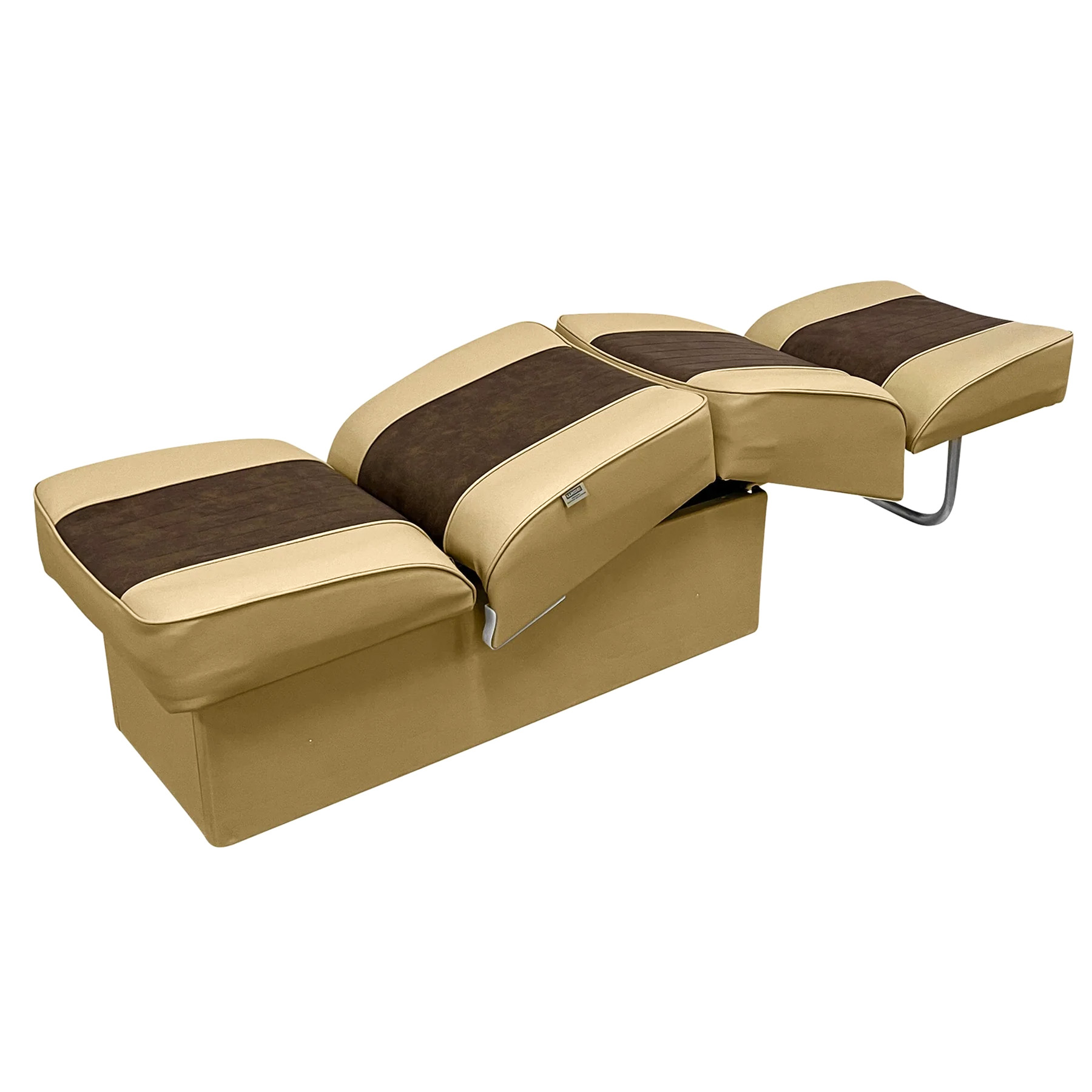 Wise 8WD707P-1 Deluxe Series Back to Back Lounge Seat Sand • Brown