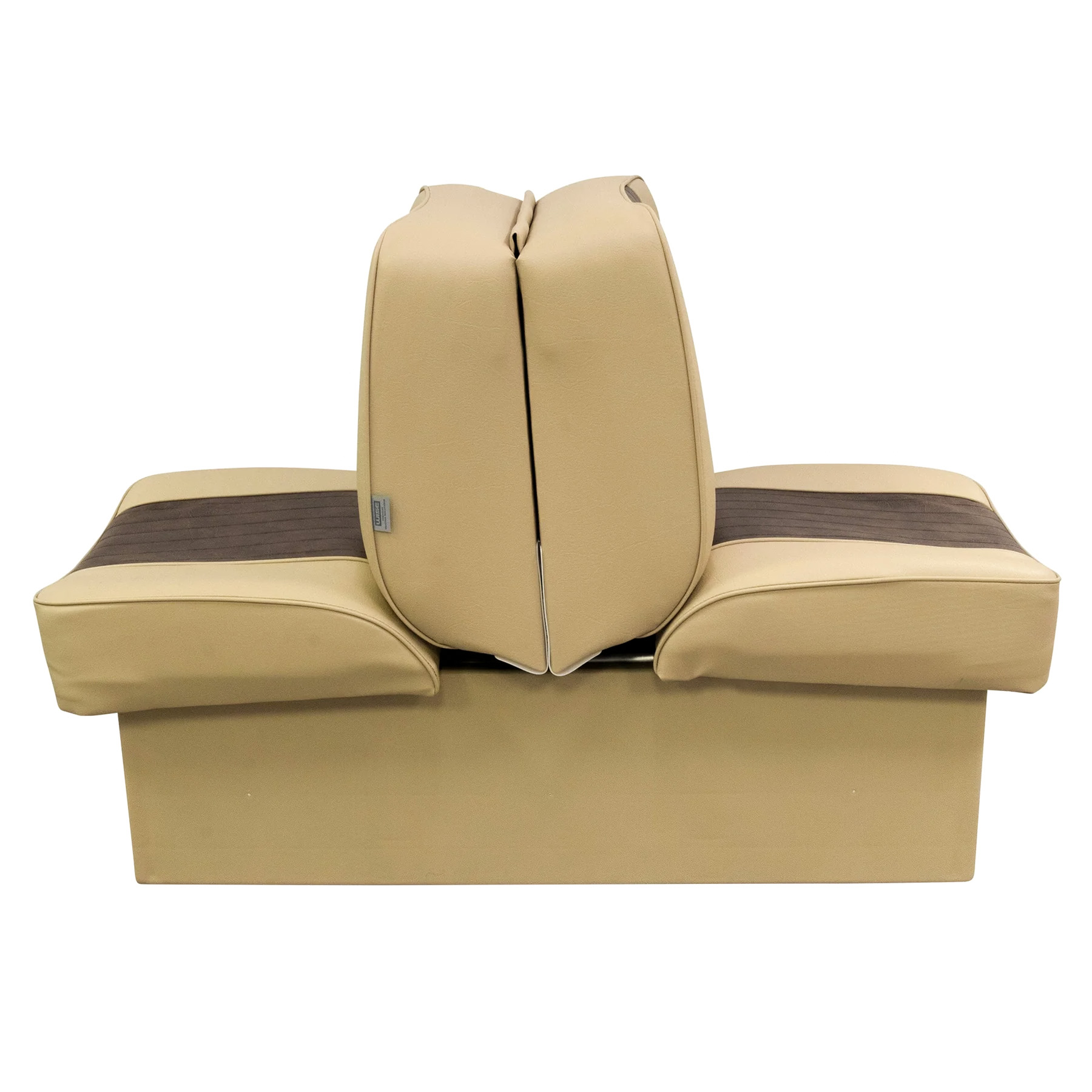 Wise 8WD707P-1 Deluxe Series Back to Back Lounge Seat Sand • Brown 4