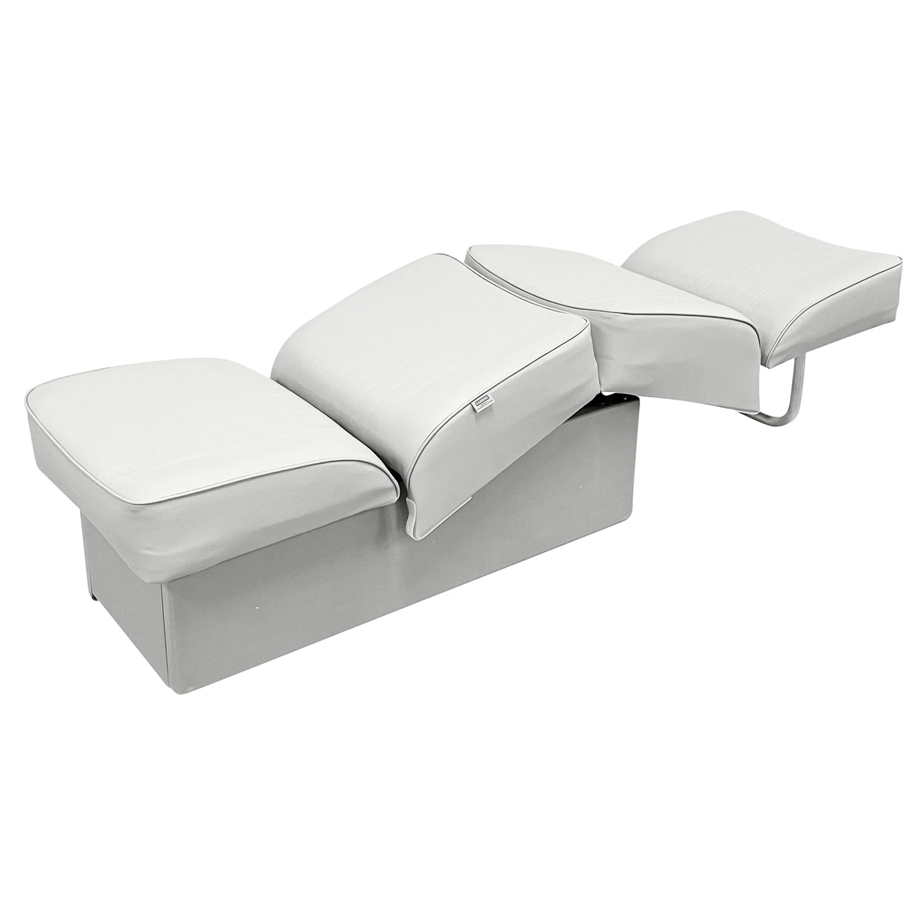 Wise 8WD707P-1 Deluxe Series Back-to-Back Lounge Seat Solid Color White