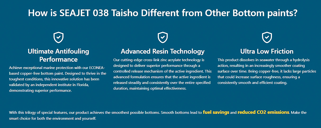 SEAJET 038 Taisho Bottom Paint Boat Owners Warehouse